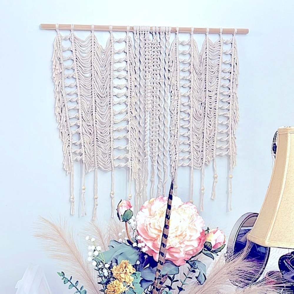 Soul Embellishments Bohemian Style HomeDecor Handwoven Macramé Tapestry Wall Art